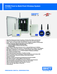 Thumbnail of document Data Sheet - PDW90 Point to Mulit-Point Wireless System